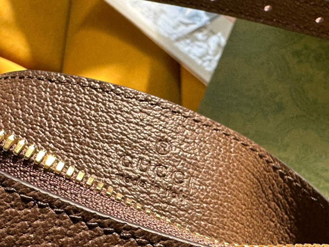 SAC À MAIN OPHIDIA GG SMALL 25 EN TOILE SUPRÊME BEIGE ET ÉBÈNE