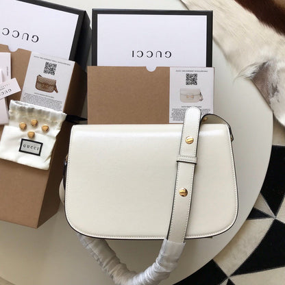 GGホースビット 1955 ミニバッグ 25 ホワイトカーフスキン