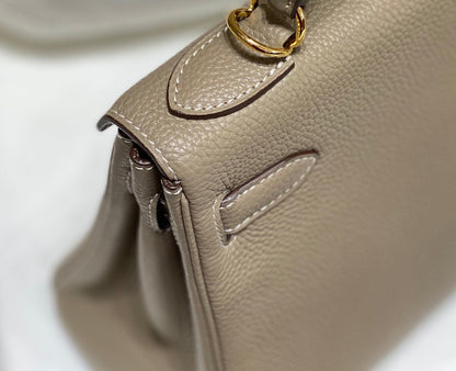 HM ケリー 28cm ブラウン トーゴ ゴールド金具
