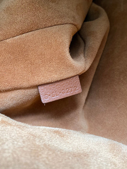 SAC SOUS LES BRAS ROMY 43 CUIR DE VEAU ORANGE ROUILLE