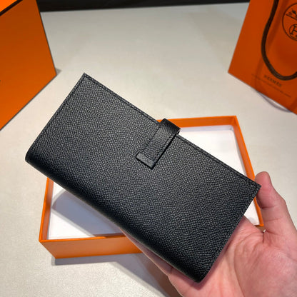 Portefeuille HM BEARN 17,5 pouces noir EPSOM, matériel doré