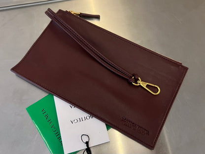 MOYEN 28 CASSETTES EN CUIR D'AGNEAU MARRON CHOCOLAT