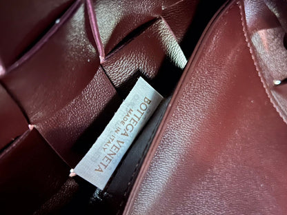 MOYEN 28 CASSETTES EN CUIR D'AGNEAU MARRON CHOCOLAT