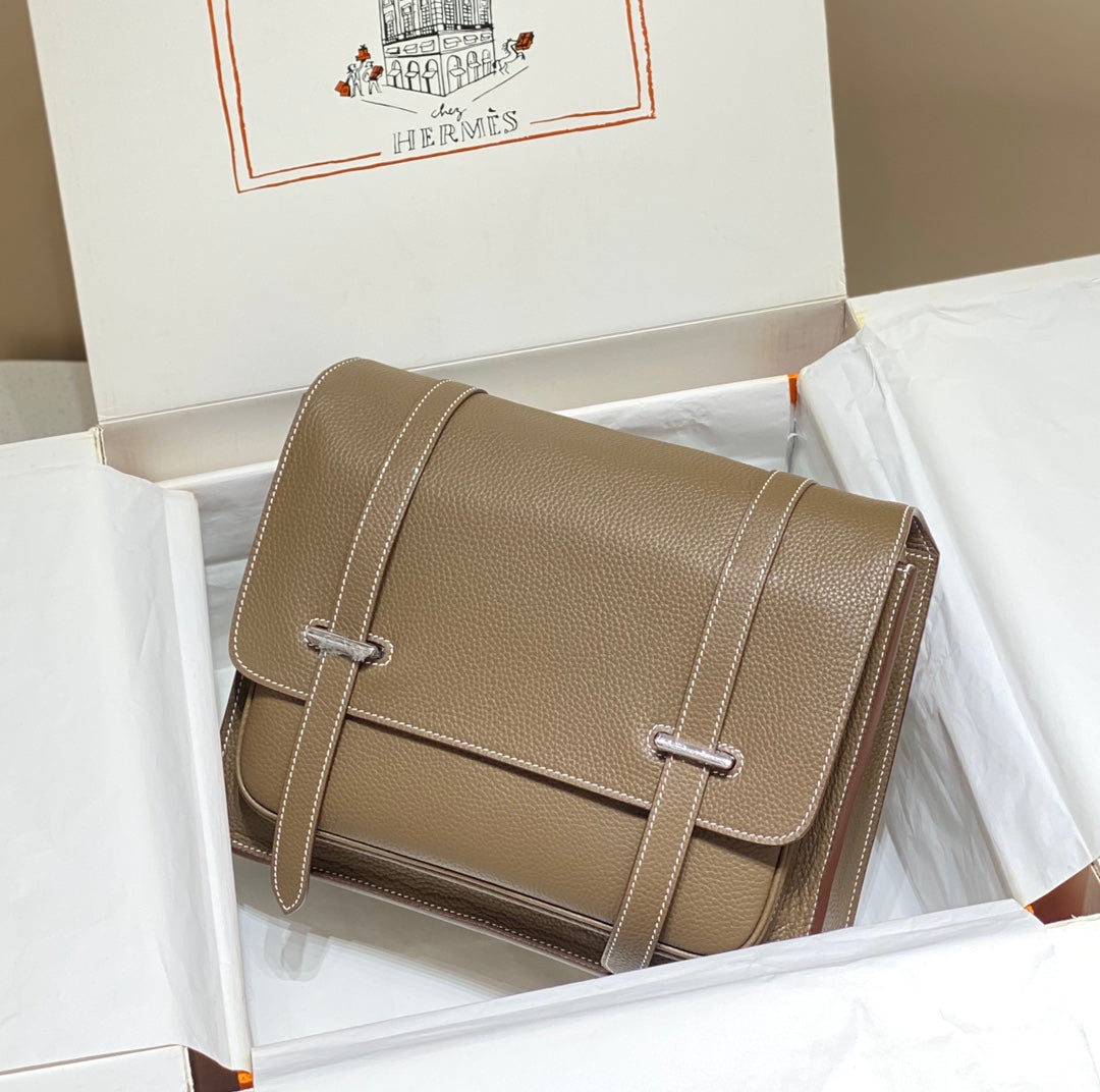 HM STEVEN 34 CUIR TOGO CAMEL