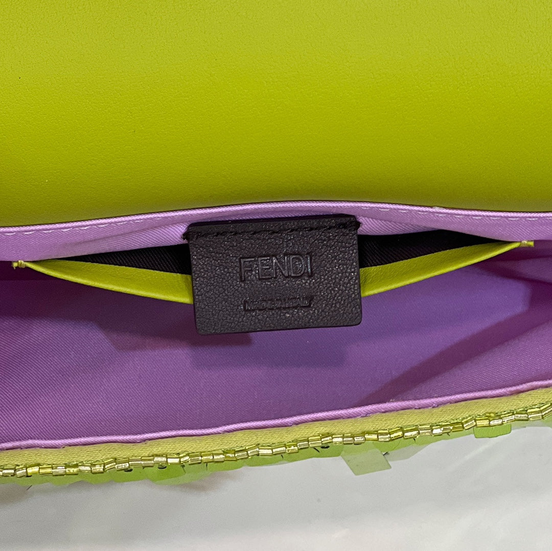 バゲット ミニ 19インチ リムリックグリーン スパンコール ゴールド金具