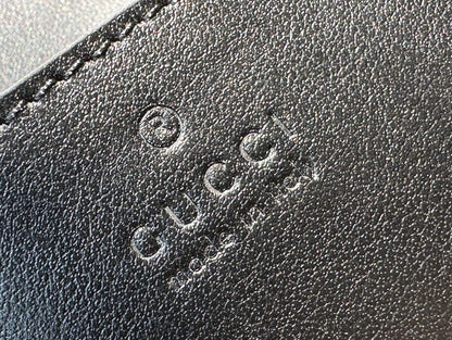 SAC À MAIN GG MARMONT MINI 18 EN CUIR DE VEAU NOIR