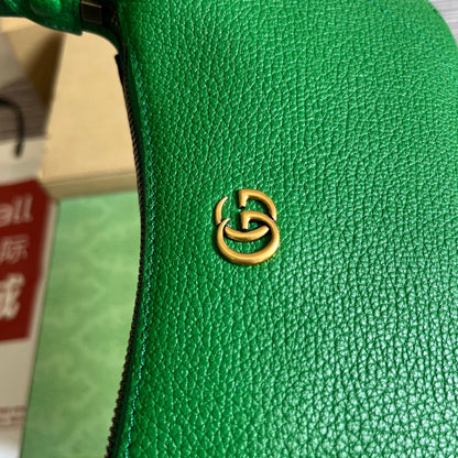 SAC À BANDOULIÈRE APHRODITE MINI 21 EN CUIR DE VEAU VERT ÉMERAUDE