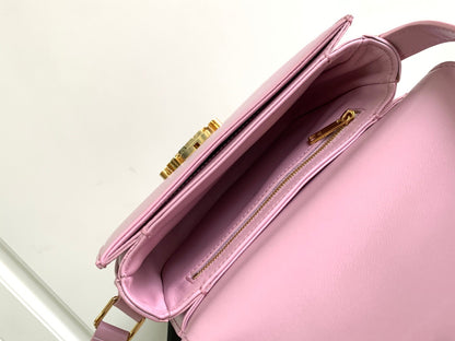 besace teen triomphe 18.5 cuir de veau rose