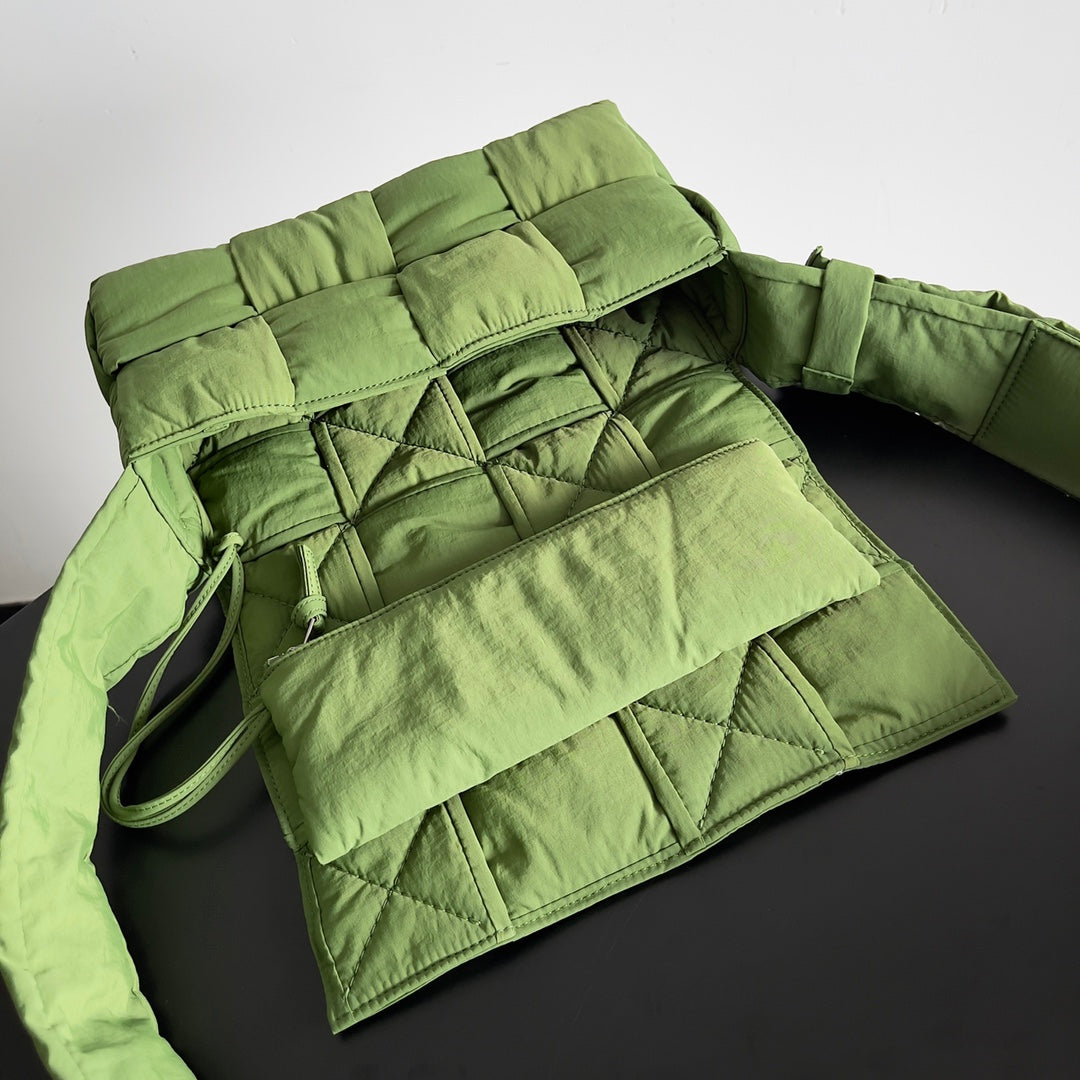 SACHET CASSETTE 32 BV EN POLYAMIDE VERT FOUGÈRE