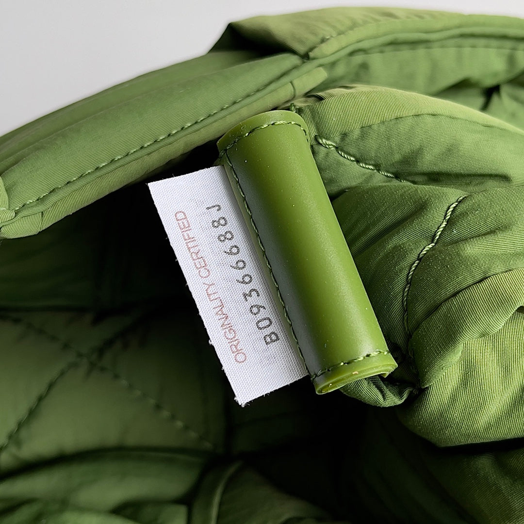 SACHET CASSETTE 32 BV EN POLYAMIDE VERT FOUGÈRE