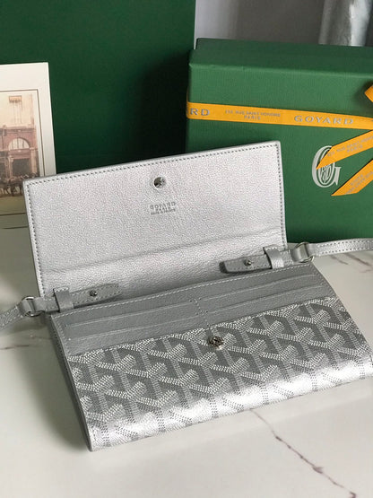 PORTEFEUILLE VARENNE CONTINENTAL 19 EN TOILE GOYARDINE GRIS