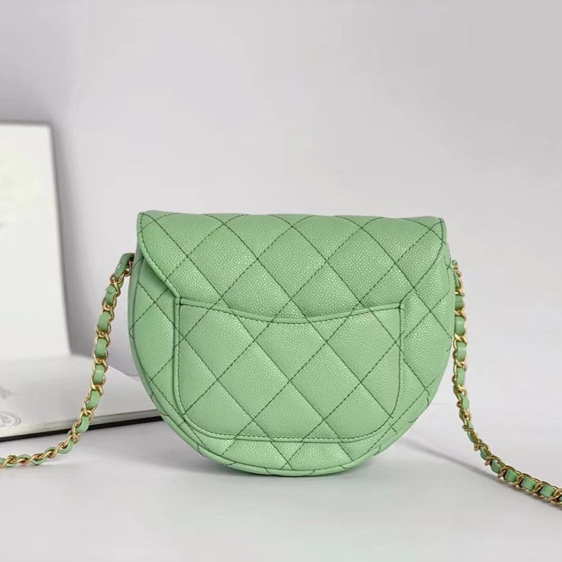 CC Mini Messenger 19 cm Vert Clair Caviar 