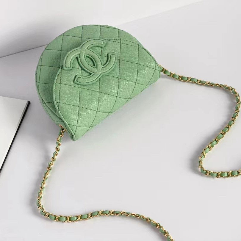 CC Mini Messenger 19 cm Vert Clair Caviar 