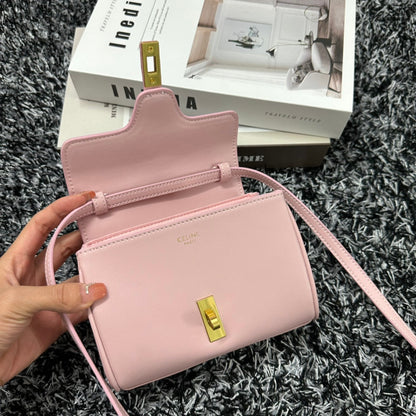 CLASSIC MINI 18 CUIR DE VEAU ROSE PASTEL