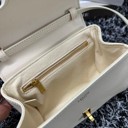 CLASSIC MINI 18 CUIR DE VEAU BLANC
