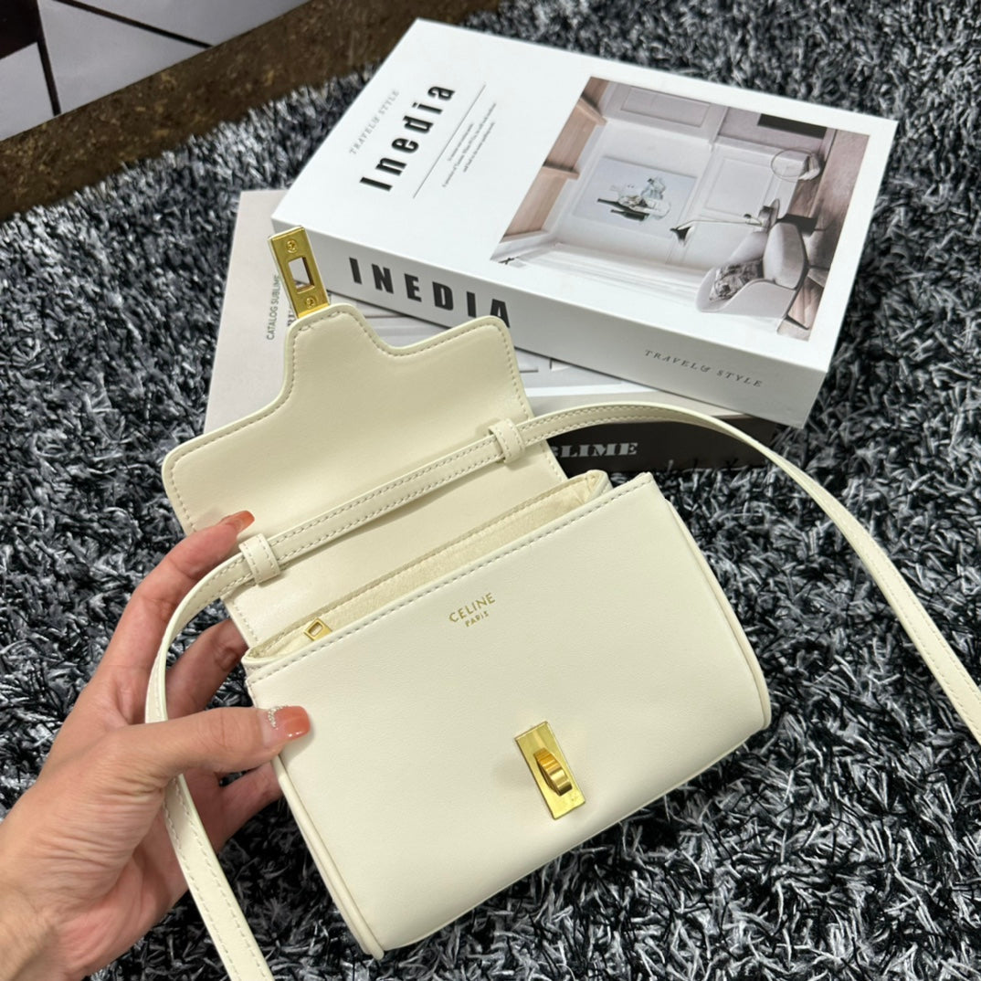 CLASSIC MINI 18 CUIR DE VEAU BLANC