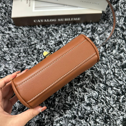 CLASSIC MINI 18 CUIR DE VEAU MARRON CANNELLE