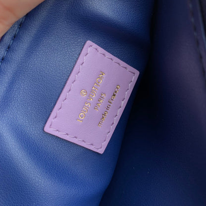 Coussin pm 26cm パープル モノグラム アンプラント カーフスキン