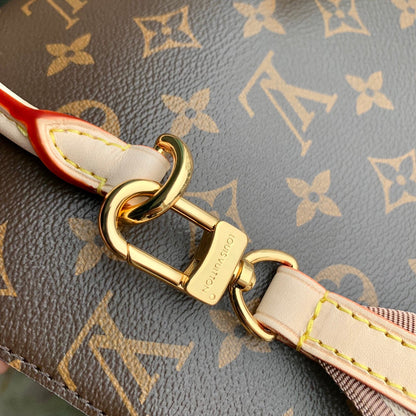 CLUNY MINI 20 EN TOILE MONOGRAMME MARRON