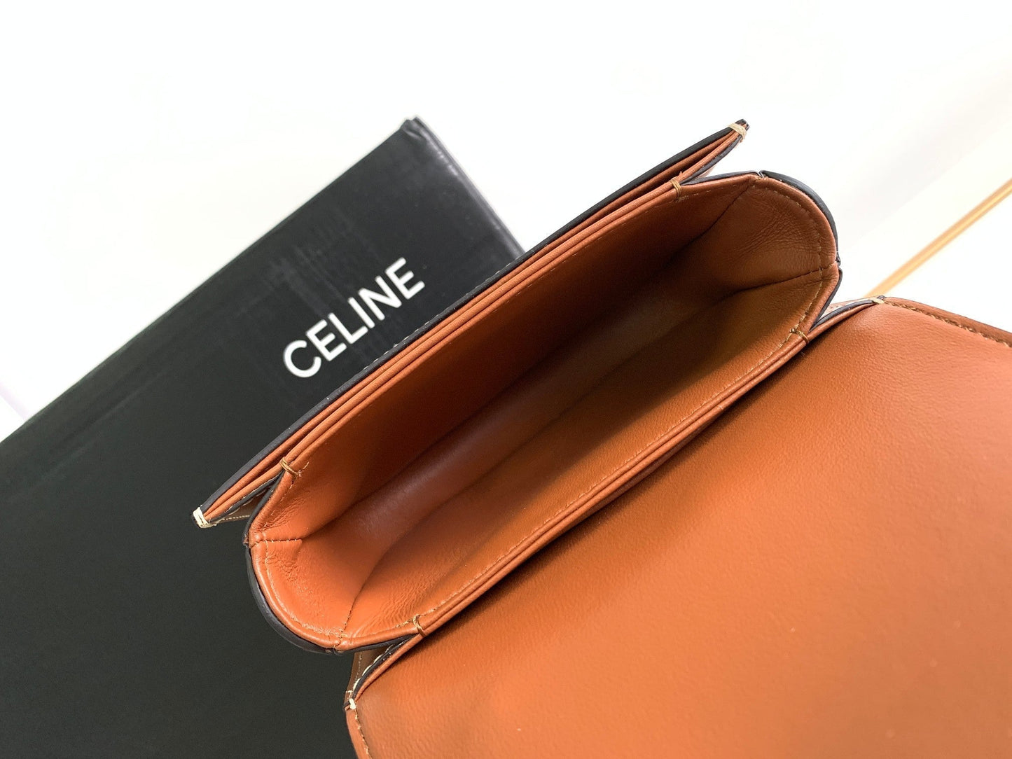 ティーンチェーン ブザス トリオンフ 15.5cm ブラウンモノグラム＆カーフスキン タン