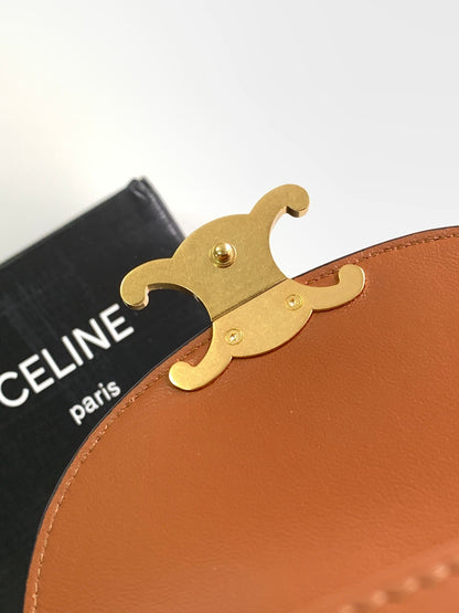 ティーンチェーン ブザス トリオンフ 15.5cm ブラウンモノグラム＆カーフスキン タン
