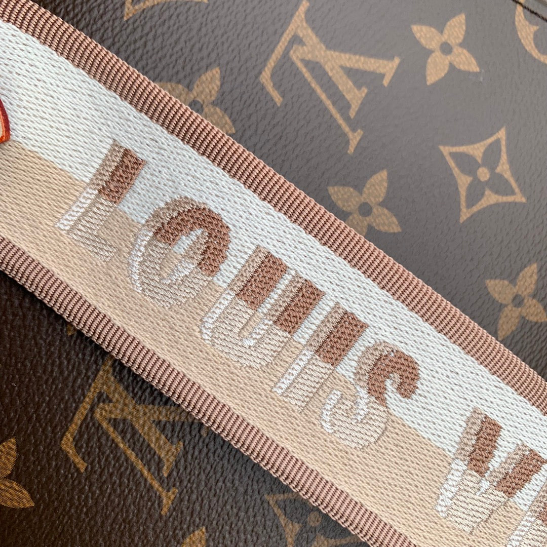 ブラウンモノグラムキャンバスのCLUNY BB 28
