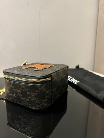 COFFRET TRIPHOME 16 EN CUIR DE VEAU IMPRIMÉ