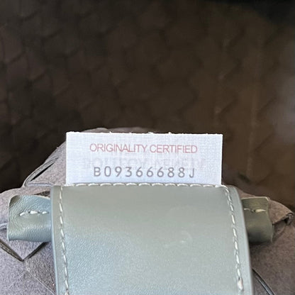 SERVIETTE SLIM INTRECCIATO 36 EN CUIR DE VEAU GRIS