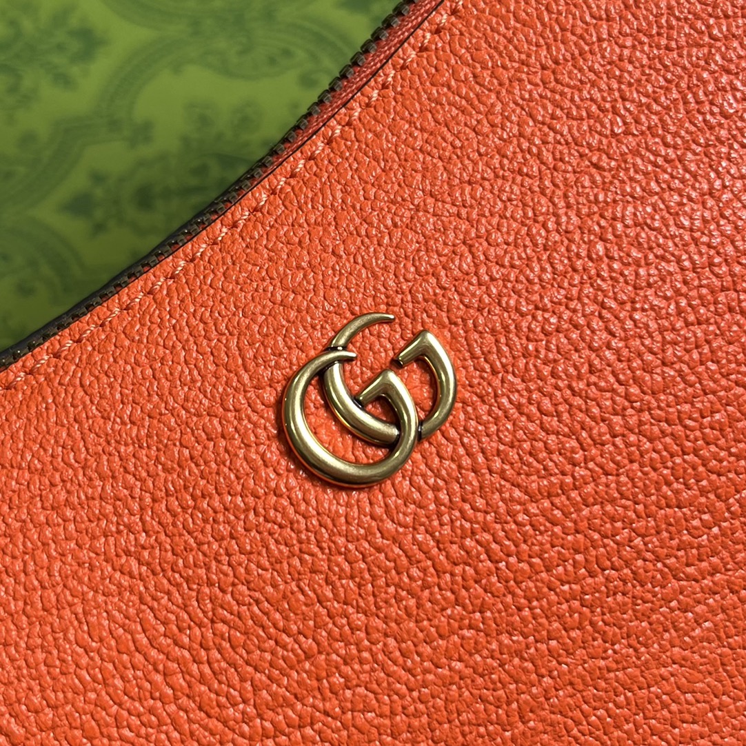 SAC À BANDOULIÈRE APHRODITE MINI 21 EN CUIR DE VEAU ROUGE ORANGE