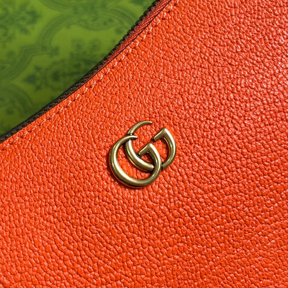 SAC À BANDOULIÈRE APHRODITE MINI 21 EN CUIR DE VEAU ROUGE ORANGE
