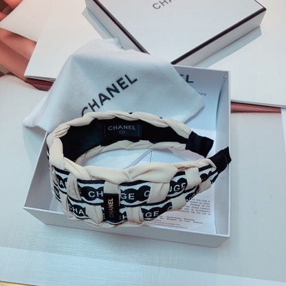 BANDEAU EN TISSU BLANC MIX NOIR 832193