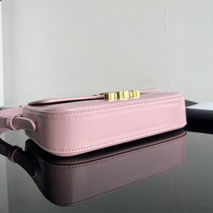 TRIOMPHE 20 CUIR DE VEAU ROSE PASTEL