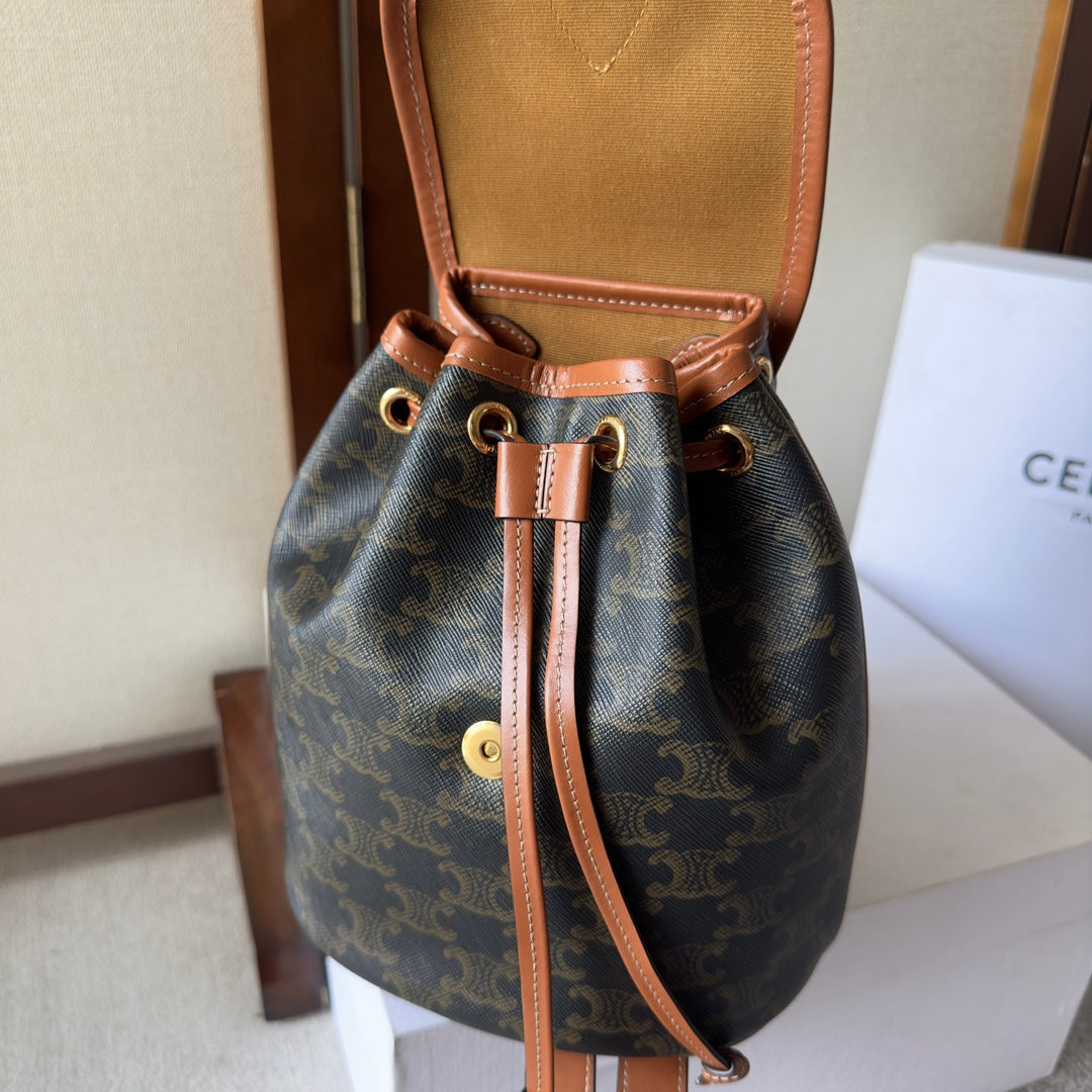 PETIT SAC À DOS FOLCO 20 EN TOILE TRIOMPHE NOIRE