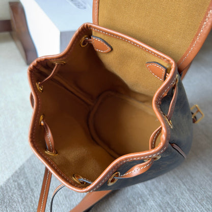 PETIT SAC À DOS FOLCO 20 EN TOILE TRIOMPHE NOIRE