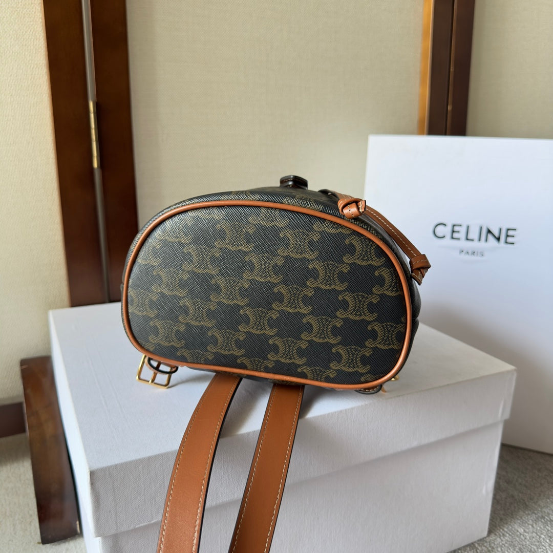 PETIT SAC À DOS FOLCO 20 EN TOILE TRIOMPHE NOIRE