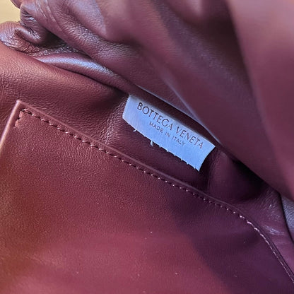 SAC PUFFER PAD 29 EN CUIR DE VACHE PRUNE VIOLET