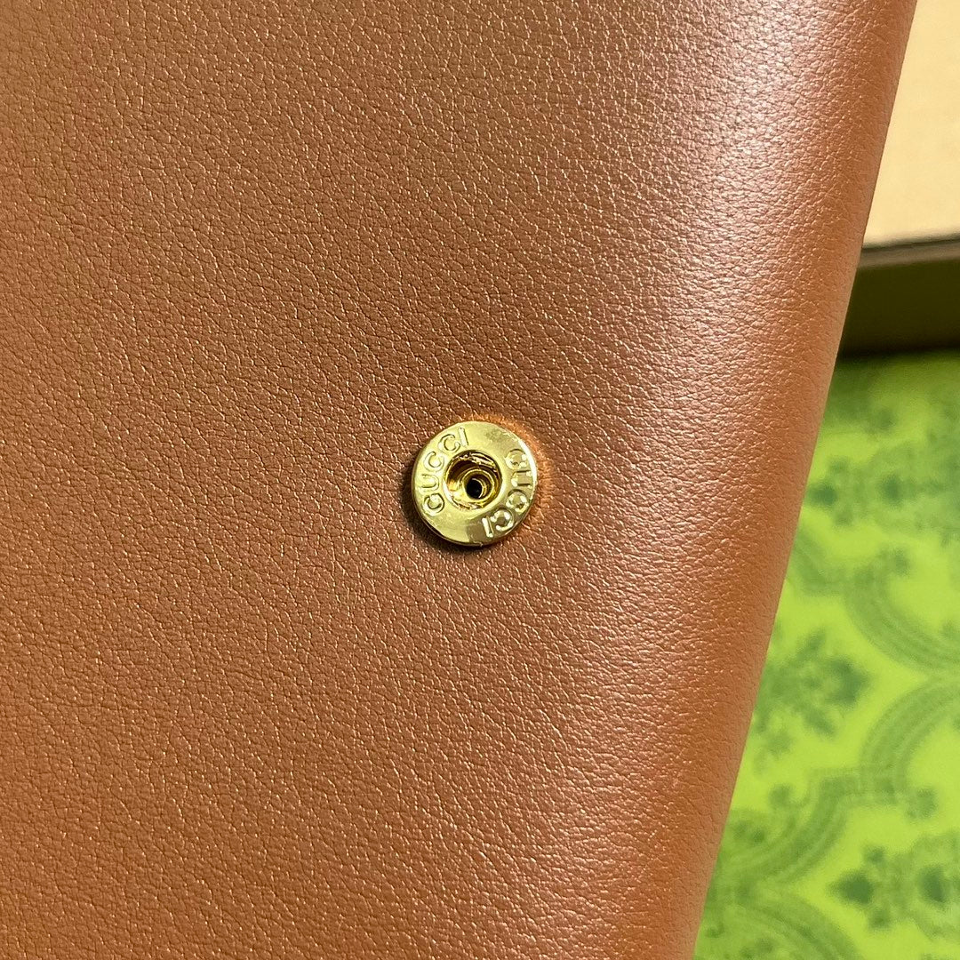 ブロンディ ショルダーバッグ 21インチ ブロンズブラウン カーフスキン ゴールド金具
