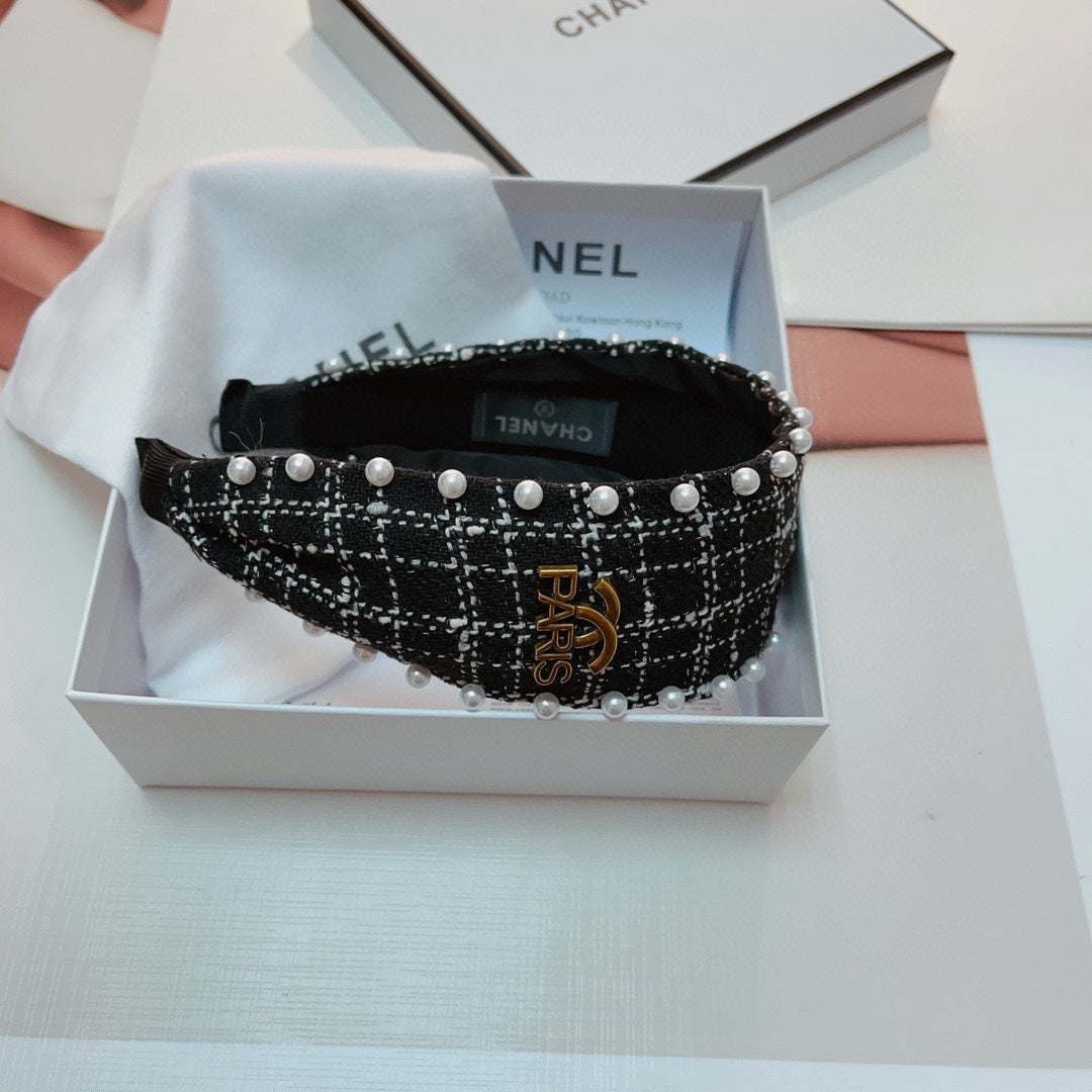 BANDEAU EN TWEED NOIR 875865