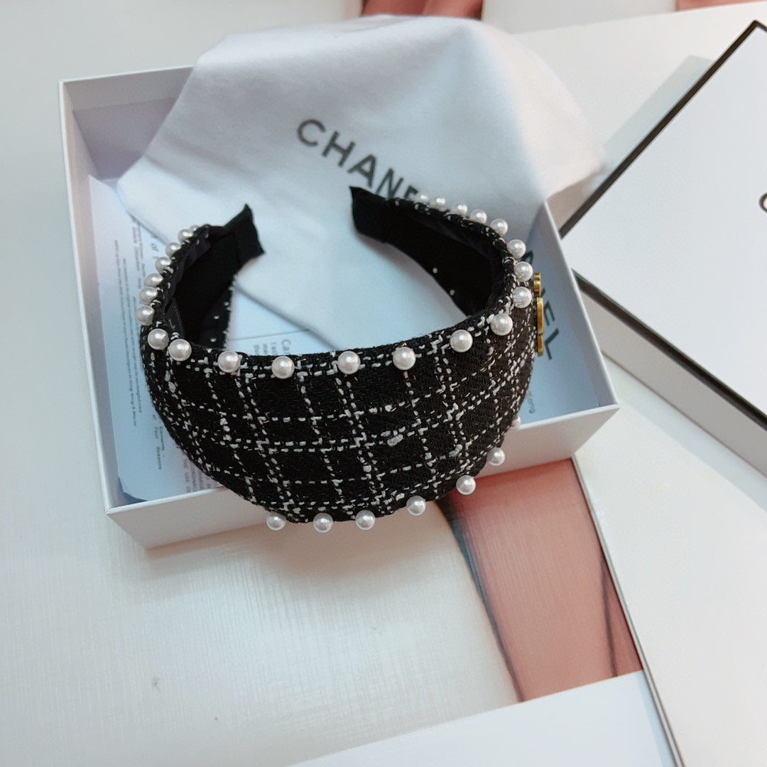 BANDEAU EN TWEED NOIR 875865