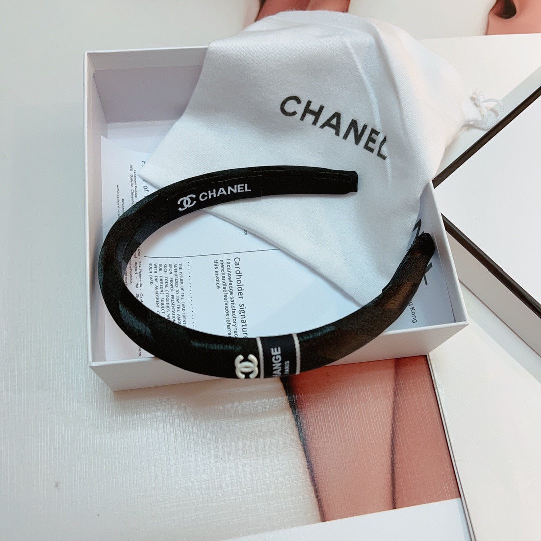 BLACK SILK HAIRBAND 876966