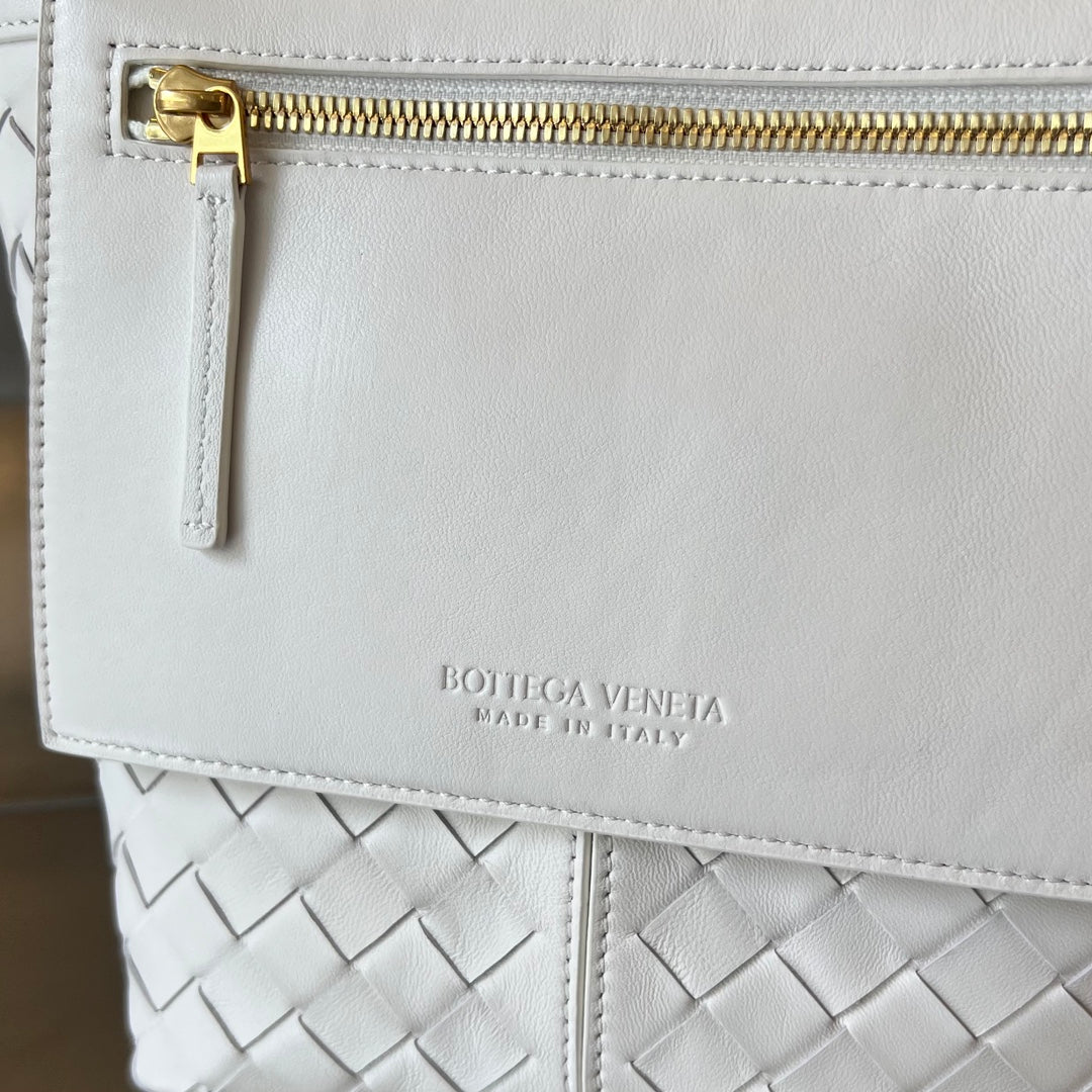 SAC FLIP FLAP 23 EN CUIR D'AGNEAU BLANC