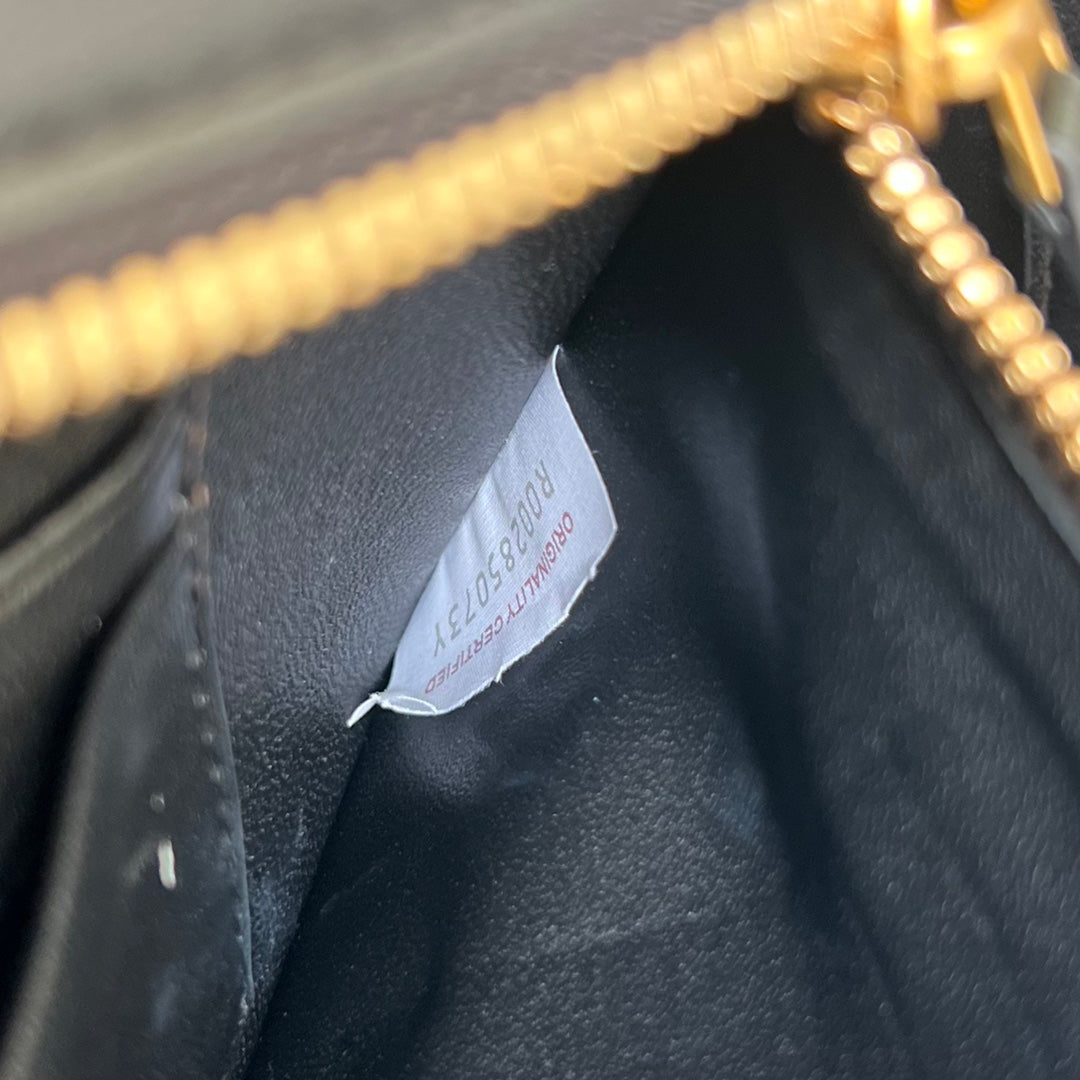 SAC FLIP FLAP 23 EN CUIR D'AGNEAU NOIR