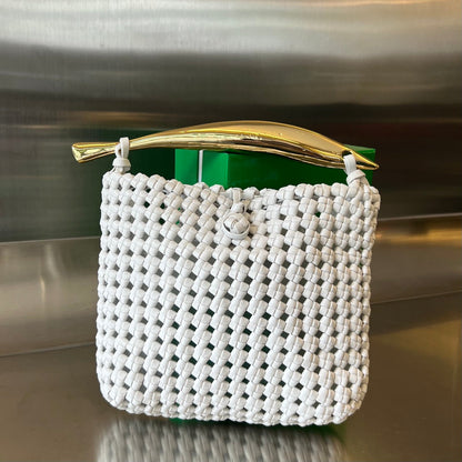 SAC SARDINE 29 EN CUIR D'AGNEAU BLANC