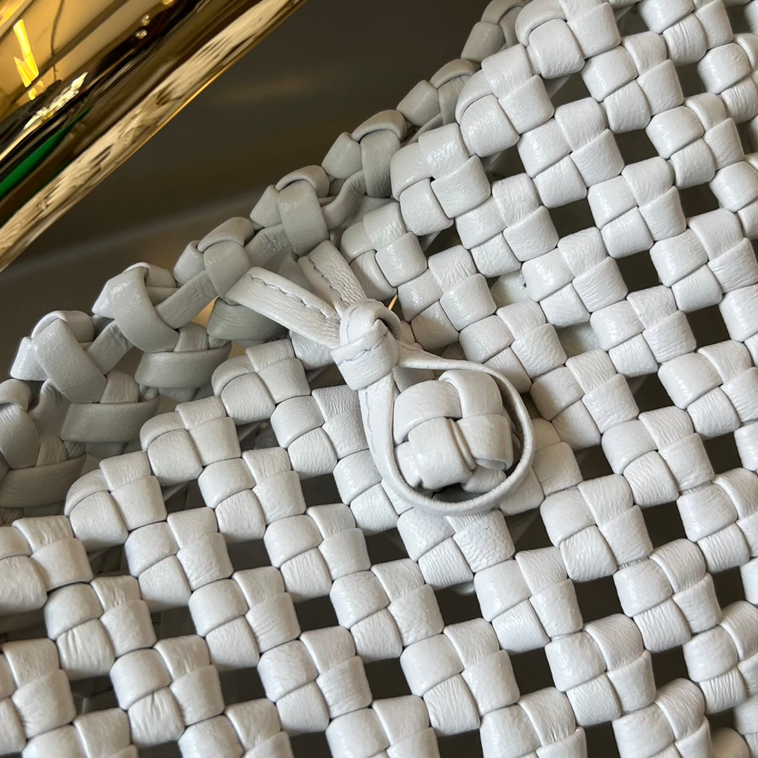 SAC SARDINE 29 EN CUIR D'AGNEAU BLANC