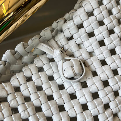 SAC SARDINE 29 EN CUIR D'AGNEAU BLANC