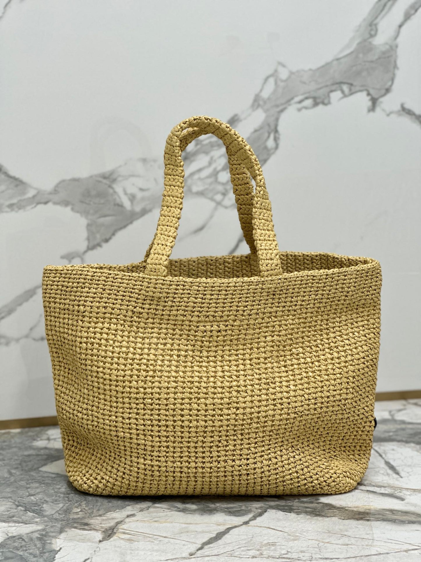PRA ベージュ クロシェ トートバッグ 40cm 