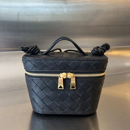 MINI VANITY CASE 18 EN CUIR D'AGNEAU NOIR