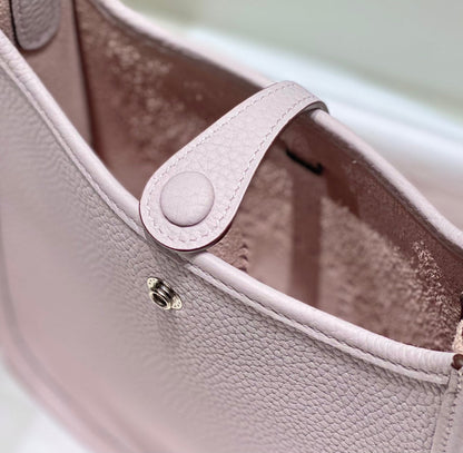 Mini Evelyne 18cm Rose Clair Togo Shw