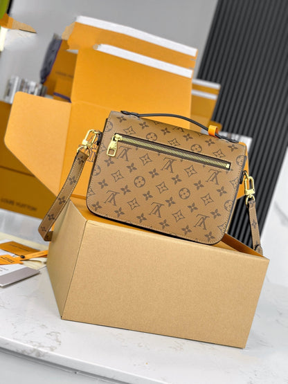 LV ポシェット メティス ブラウンミックス ジンジャーブラウン モノグラム リバース キャンバス 204264