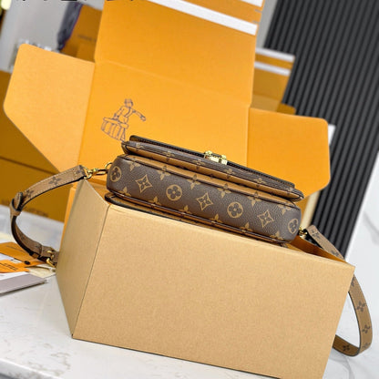 LV ポシェット メティス ブラウンミックス ジンジャーブラウン モノグラム リバース キャンバス 204264